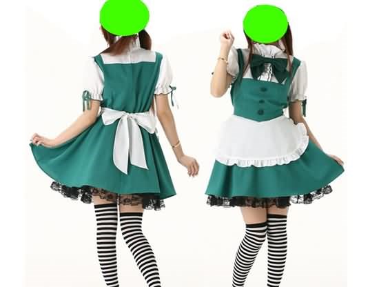 Lolita green Costume Cosplay