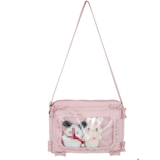 Lolita Pink Itabag Clear Window Shoulder Bag Kawaii Anime Bag