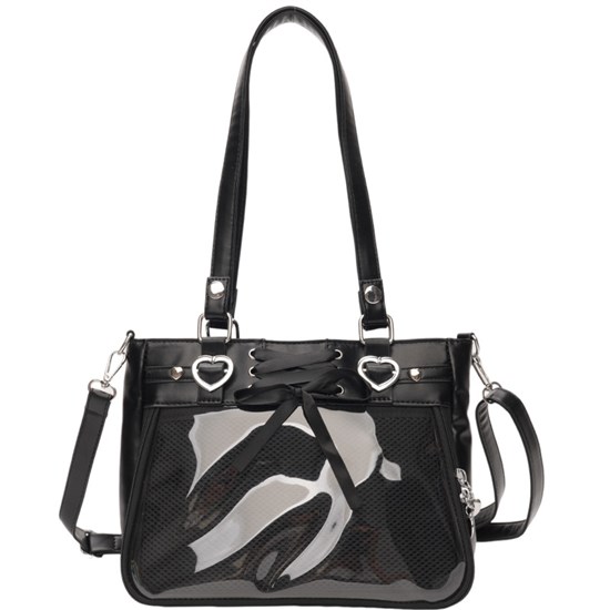 Lolita PU Itabag Clear Window Shoulder Bag Kawaii Anime Bag