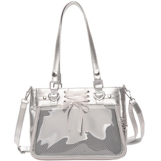 Lolita PU Itabag Clear Window Shoulder Bag Kawaii Anime Bag