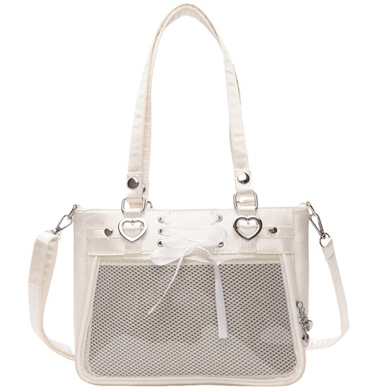 Lolita PU Itabag Clear Window Shoulder Bag Kawaii Anime Bag