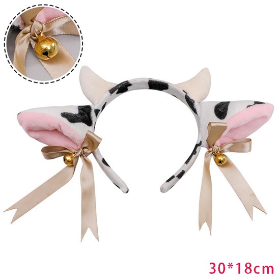 Cow Hair Clip Hair Hoop Headband Lolita Cosplay