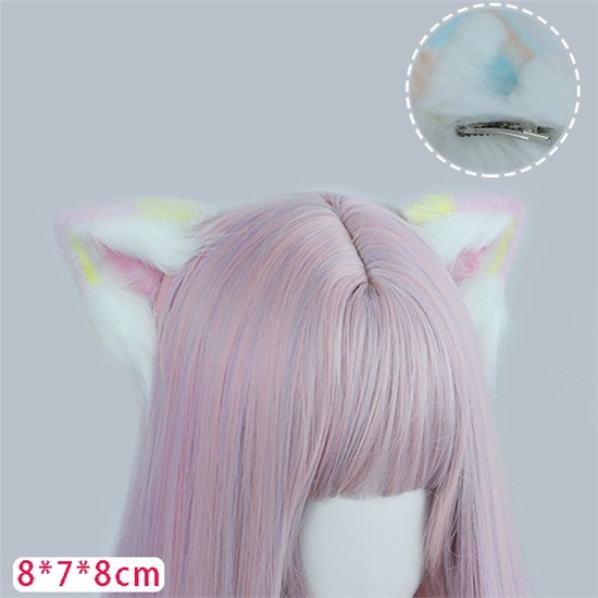Furry Fox Ear Hair Clip Headband Lolita Cosplay