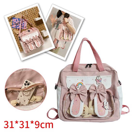 Lolita Rabbit Ear Pink Itabag Backpack Shoulder Bag