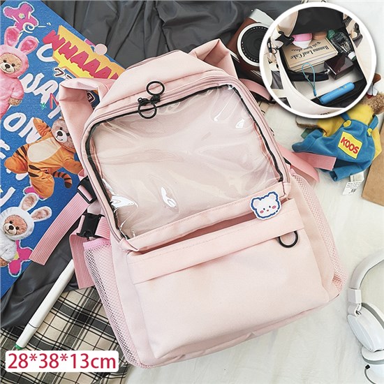 Lolita Pink Cat Ear Backpack Itabag