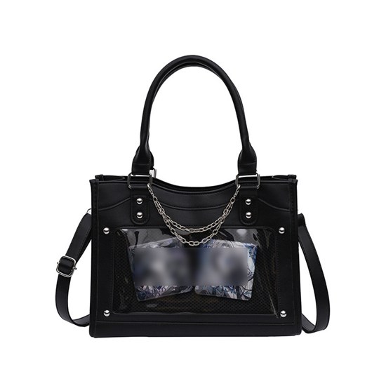 Lolita Black Kawaii Itabag Shoulder Bag Anime Cosplay Bag(Only Bag)