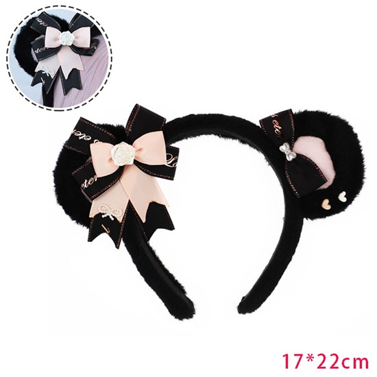 Lolita Bear Ear Hair Clip Hair Hoop Headband Cosplay