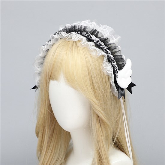 Cute Wing Hair Clip Hair Hoop Headband Lolita Cosplay Handmade Hair Accessory