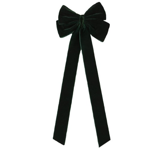 Lolita Velvet Hair Bows Green Hair Ribbon Clips Big Fall Alligator Clips Hair Accessories