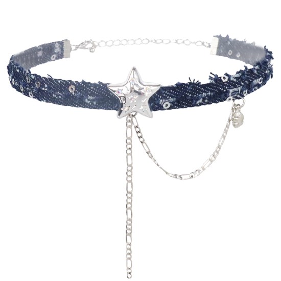 Elegant Women Girl Retro Gothic Punk Style Necklace Star Neck Chain Choker