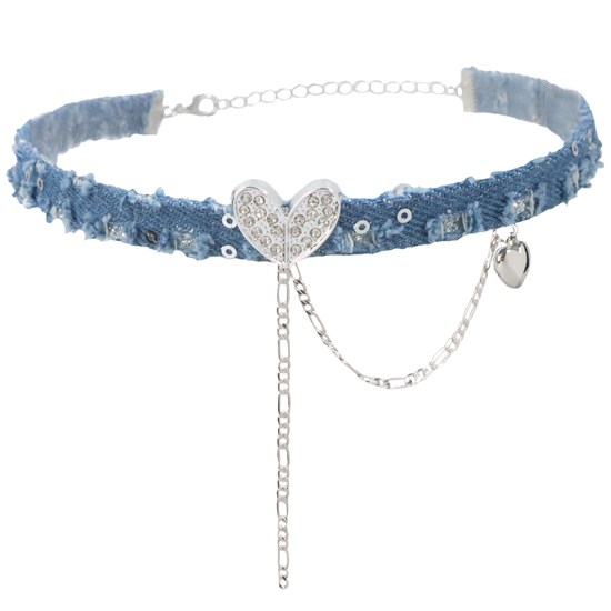 Elegant Women Girl Retro Gothic Punk Style Necklace Heart Neck Chain Choker