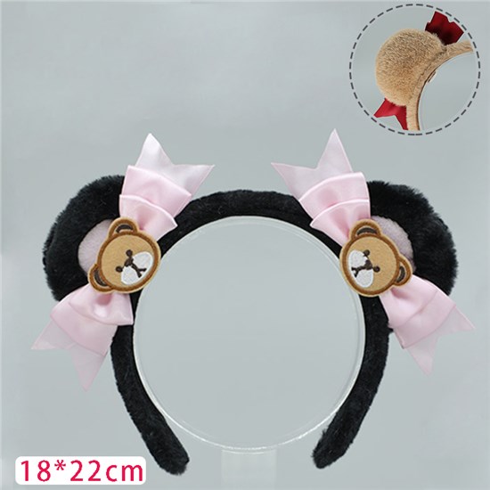 Black Bear Ear Hair Clip Hair Hoop Headband Lolita Cosplay