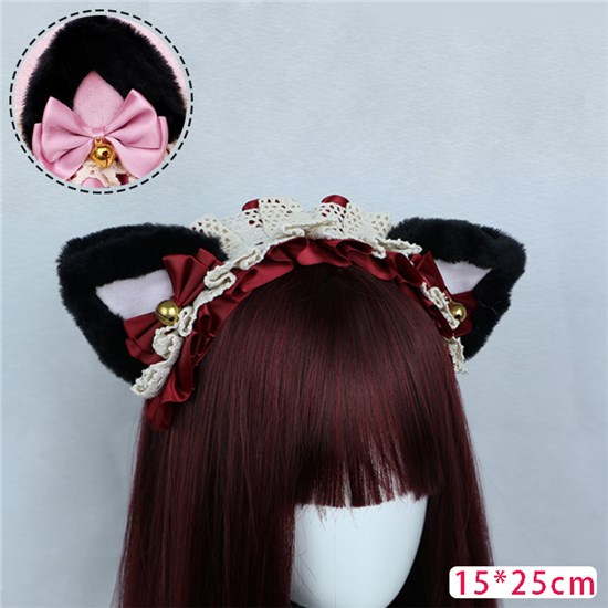 Cat Ear Hair Clip Hair Hoop Headband Lolita Cosplay