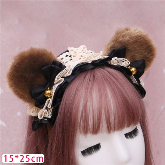 Bear Ear Hair Clip Hair Hoop Headband Lolita Cosplay