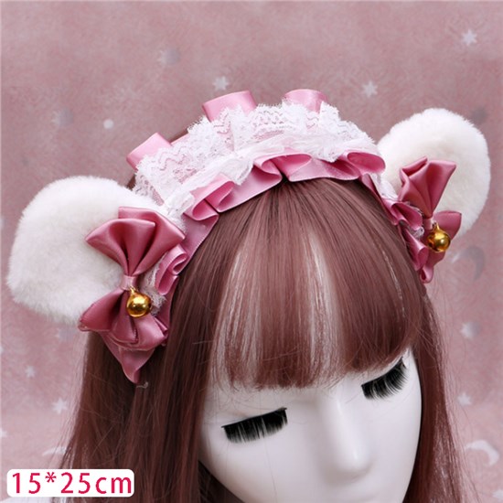 Bear Ear Hair Clip Hair Hoop Headband Lolita Cosplay