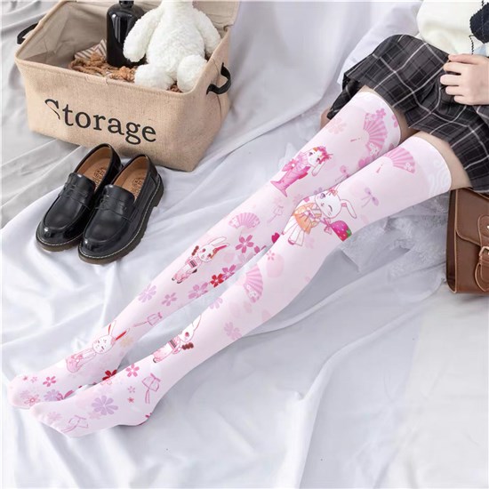 Rabbits Lolita Long Boot Stockings Over Knee Thigh Sock