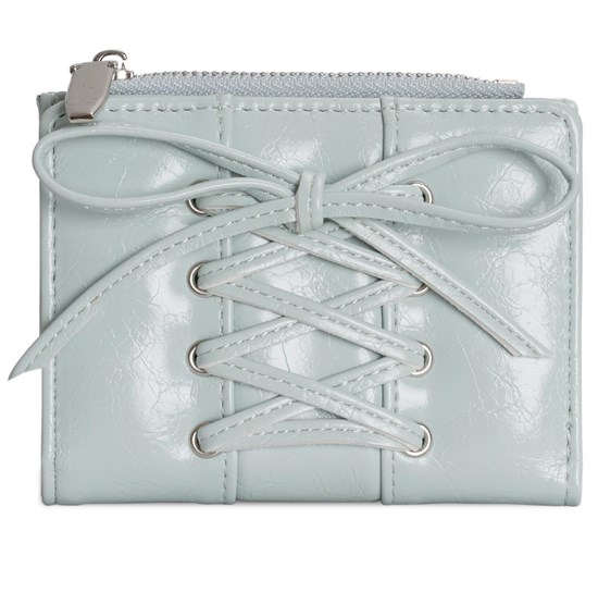 Lolita Women Wallet with Card Holder Short Purse PU Leather Wallet Simple Change Purse Lovely Bows Wallet Coin Purse