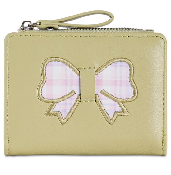 Cute Bow Sweet Girl Wallet with Card Holder Short Purse PU Leather Wallet