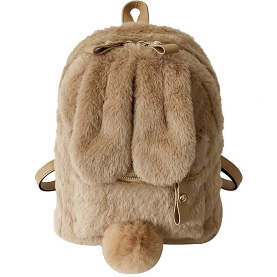 Lolita Brown Rabbit Backpack Plush Shoulder Bag