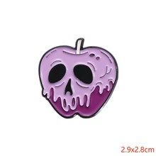Gothic Style Magic Witch Apple Enamel Pin Brooch Badge