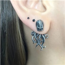 Gothic Octopus Cthulhu Retro Style Earrings for Women Men Cool Earring
