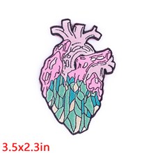 Gothic Heart Embroidered Badge Patch