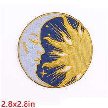 Gothic Sun Moon Embroidered Badge Patch