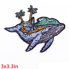 Whale Embroidered Badge Patch