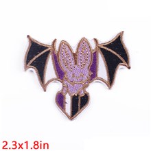 Gothic Bat Embroidered Badge Patch