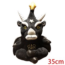 Gothic Dark Lord Satanic Goat Stuffed Soft Plush Doll Animal Toy