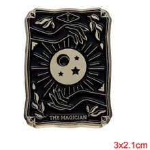 Black Tarot Enamel Pin Brooch Badge