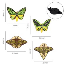Gothic Butterfly Enamel Brooch Punk Pins Badge