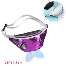 Sequin Mermaid Scales Tail Fanny Pack Waist Bag