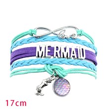 Mermaid Braided Leather Bracelets