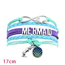 Mermaid Braided Leather Bracelets