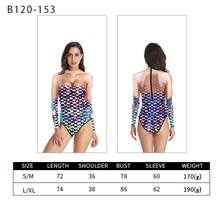 Mermaid Women's One Piece Swimsuits 3D Print Bathing Suit Graphic Swimwear