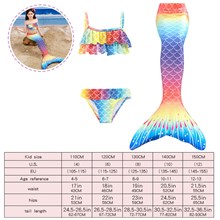Girls Swimsuit Mermaid Tails for Swimming Princess Bikini Bathing Suit Set 