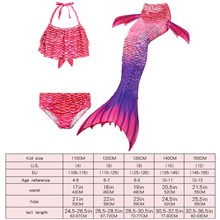 Girls Swimsuit Mermaid Tails for Swimming Princess Bikini Bathing Suit Set 