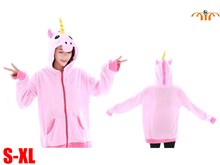 Anime Pink Unicorn Hooded Hoodie