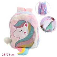 Unicorn Plush Backpack Bag