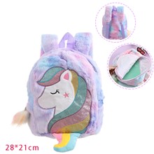 Unicorn Plush Backpack Bag