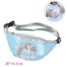 Sequin Unicorn Scales Tail Fanny Pack Waist Bag
