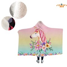 Anime Unicorn Plush Blanket