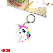 Anime Unicorn Soft Plastic Keychain