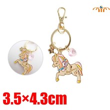 Anime Unicorn Alloy Keychain