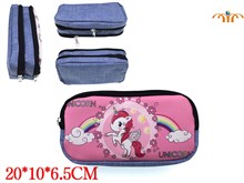 Anime Unicorn Waterproof Cloth Cotton Pencil Bag