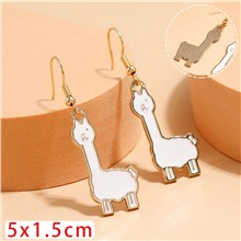 Cute Alpaca Llama Alloy Earrings