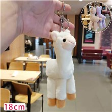 Alpaca Llama Plush Keychain Key Ring