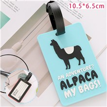 Alpaca Luggage ID Tag for Suitcases on Vacations or Backpacks