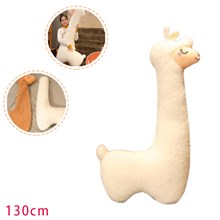 Soft White Alpaca Llama Lamb Toy Stuffed Animal Cushion Plush Doll 